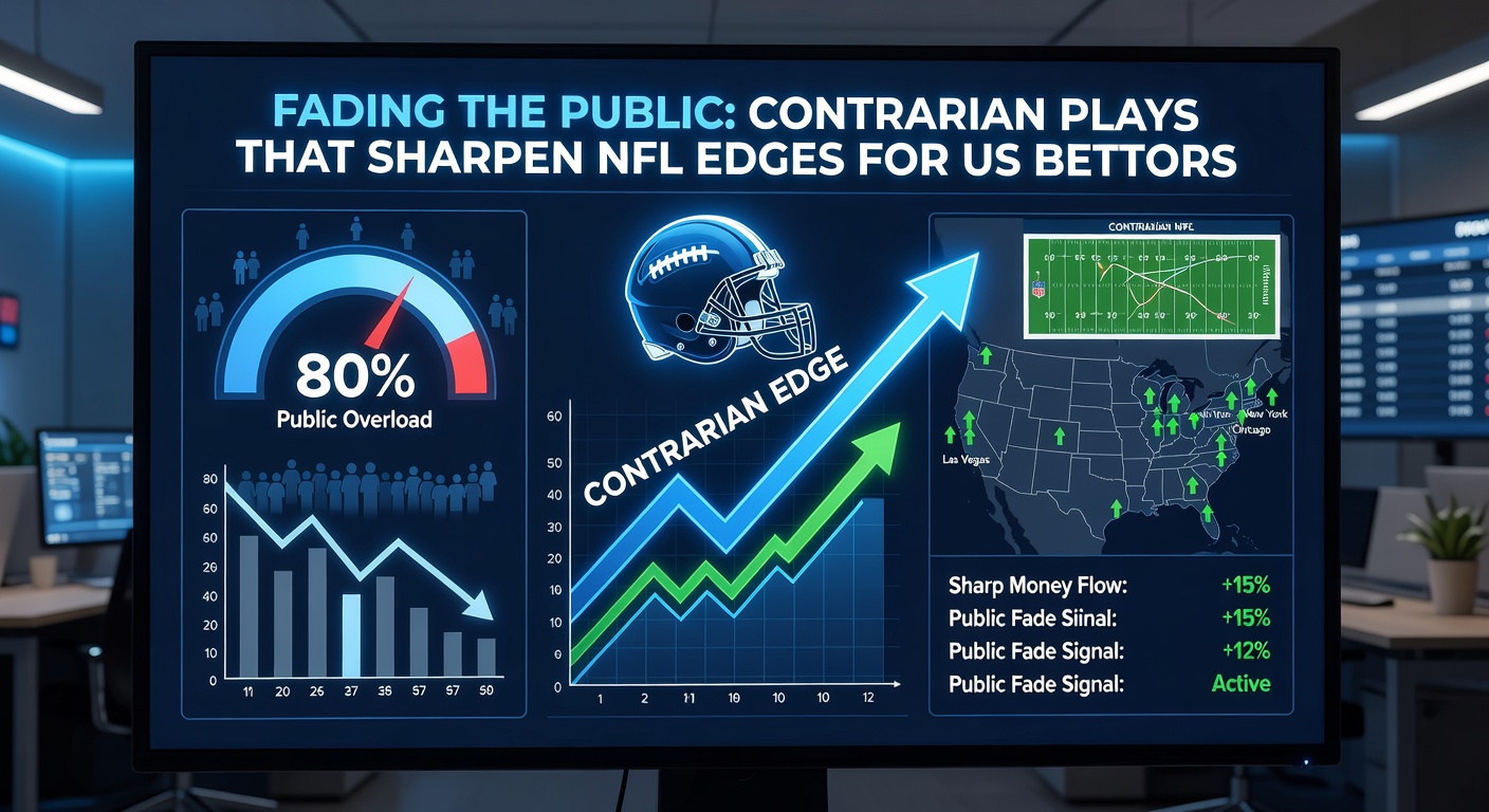Graph of NFL public betting percentages versus ATS results over five seasons, illustrating fade profitability